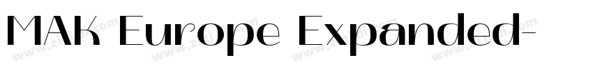 MAK Europe Expanded字体转换